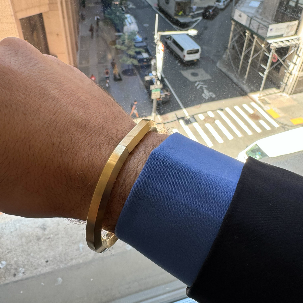 Vault Solid Bracelet by James Banks Design - At Present Jewelry