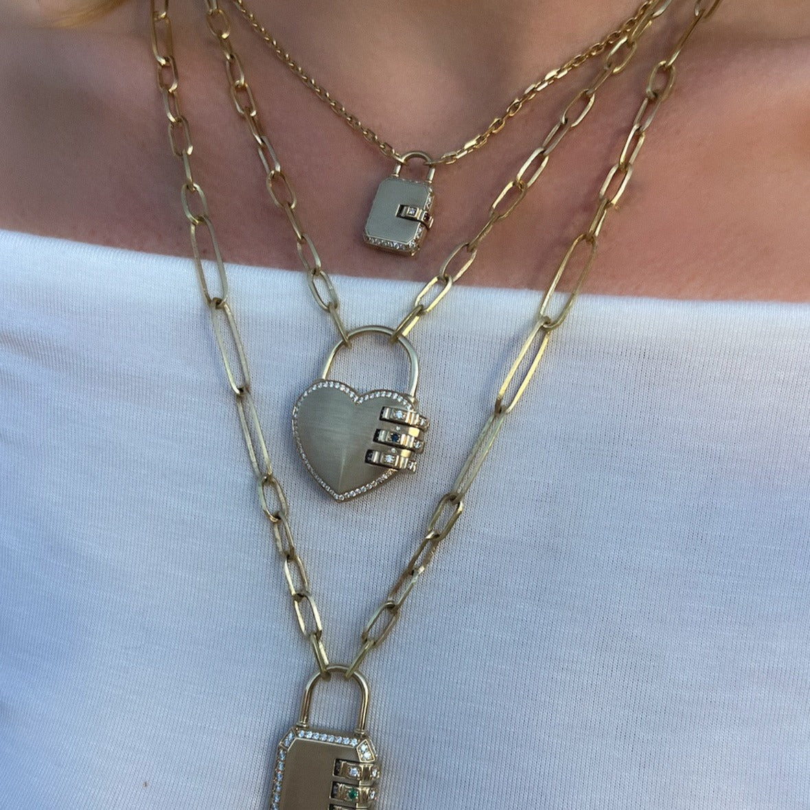 The Heart Padlock by James Banks Design - At Present Jewelry