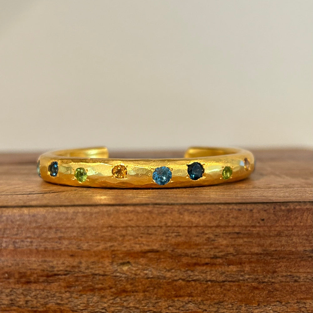 Jumbo Jacob Cuff, Gold by ELIBURCH - At Present Jewelry