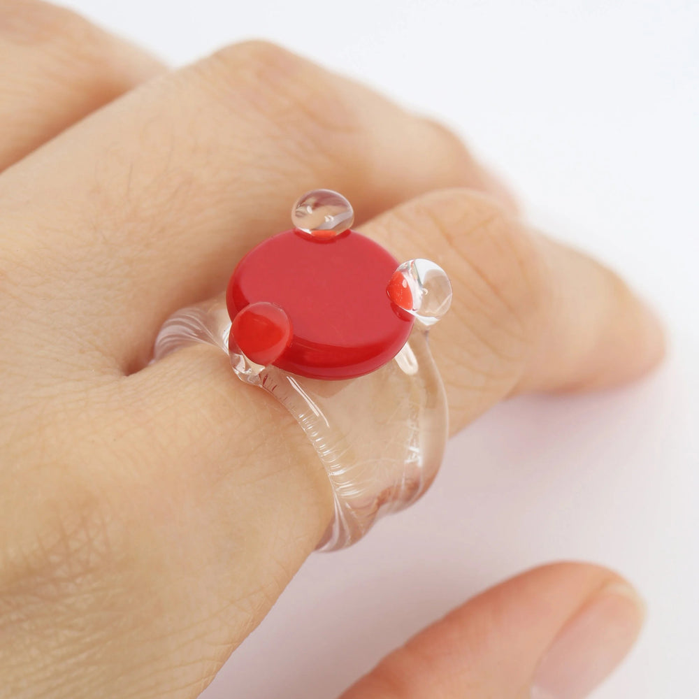 Disc Prong Set Ring by KEANE - At Present Jewelry