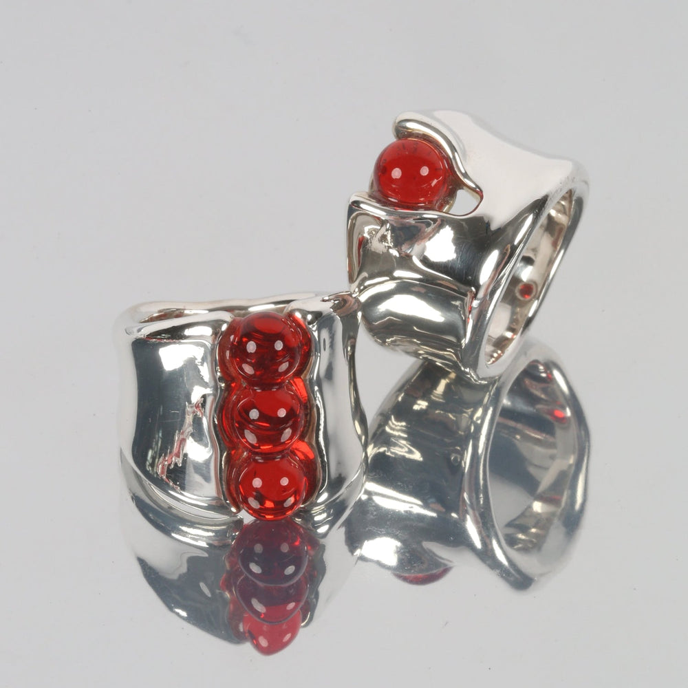 Silver Three Pea Ring by KEANE - At Present Jewelry