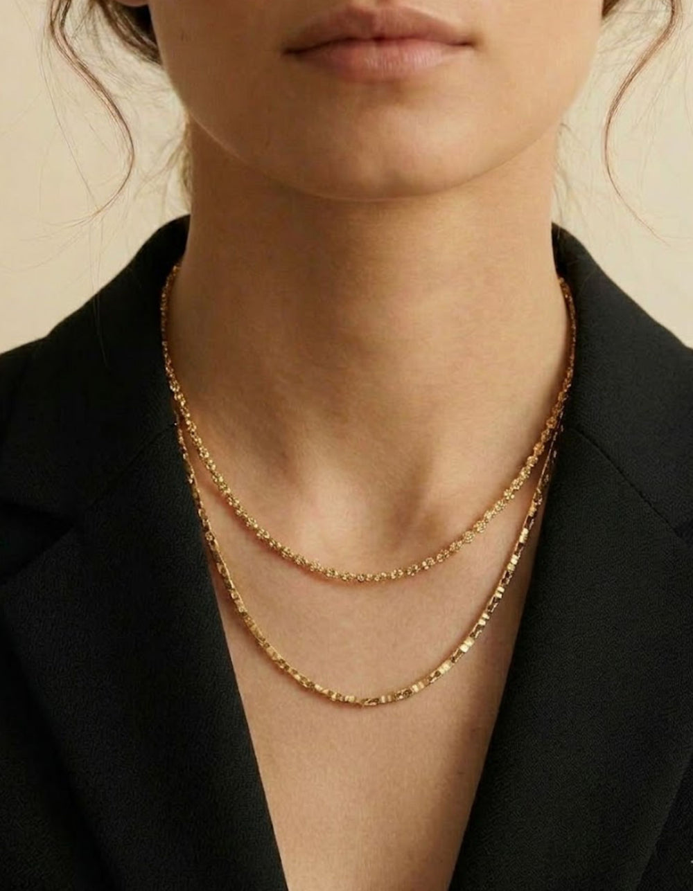 Large Diamond Cut Barrel Chain by Rebecca Pinto - At Present Jewelry
