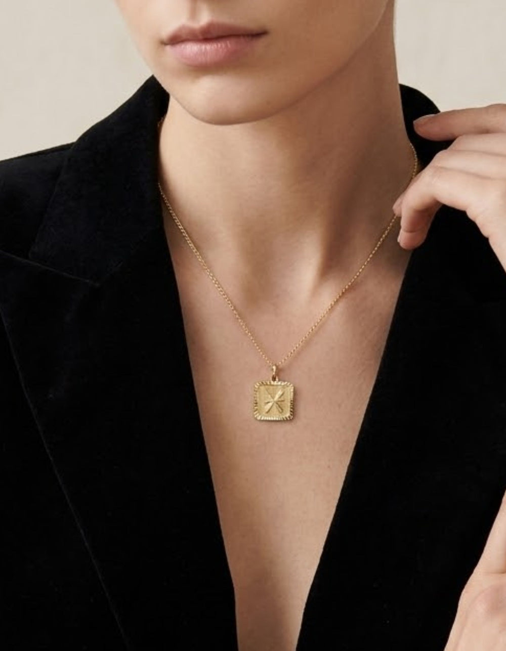 Zodiac Square Pendant