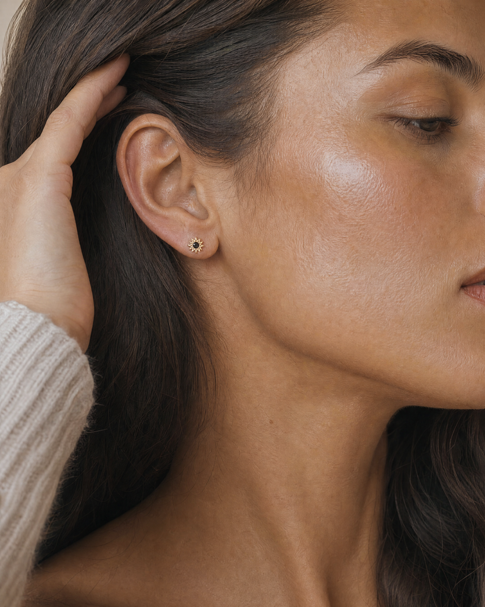 Inverted Diamond Mini Spur Studs