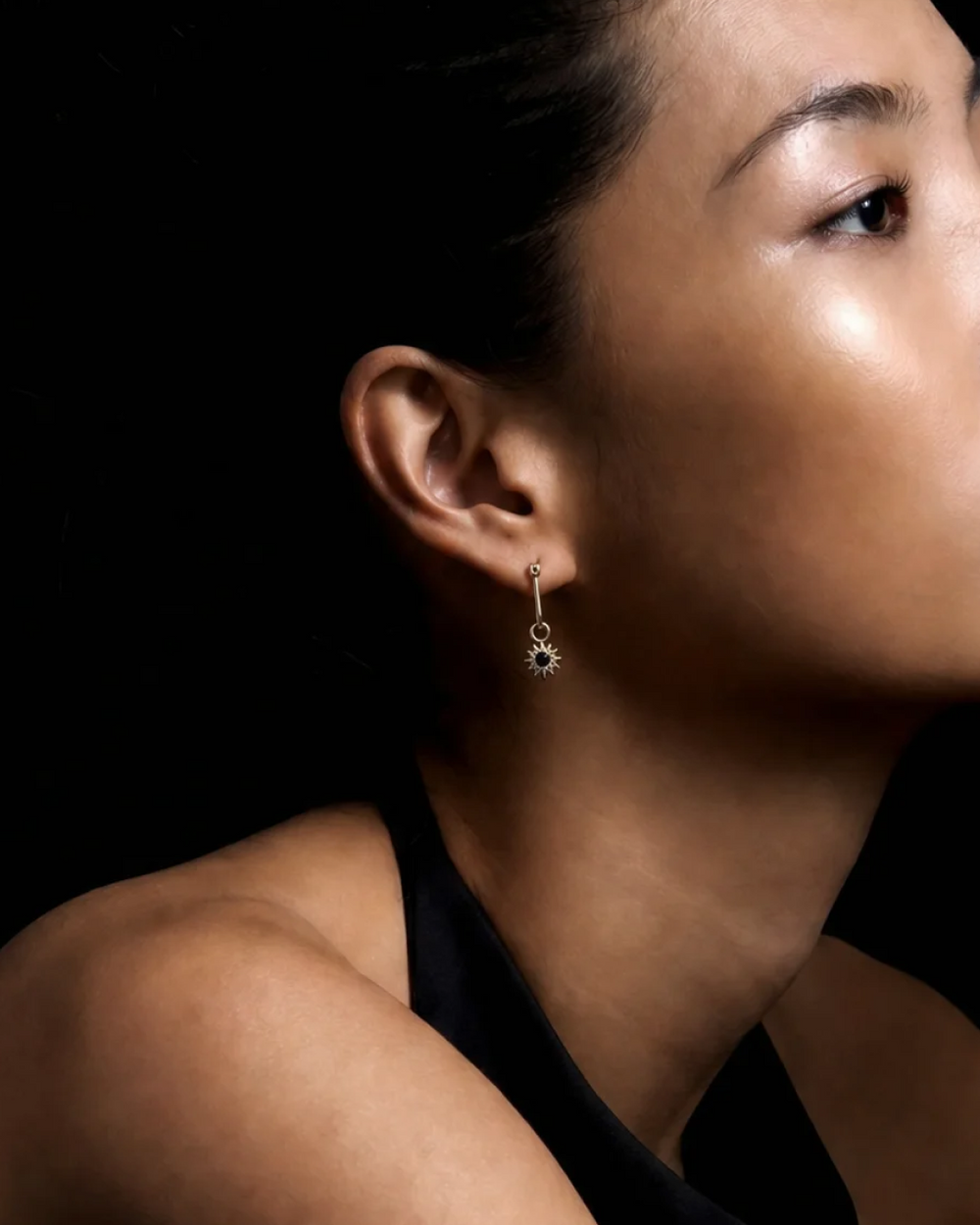 Inverted Diamond Spur Earring