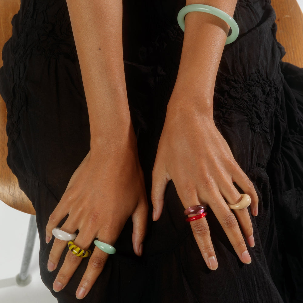 Glass Ring by KEANE - At Present Jewelry