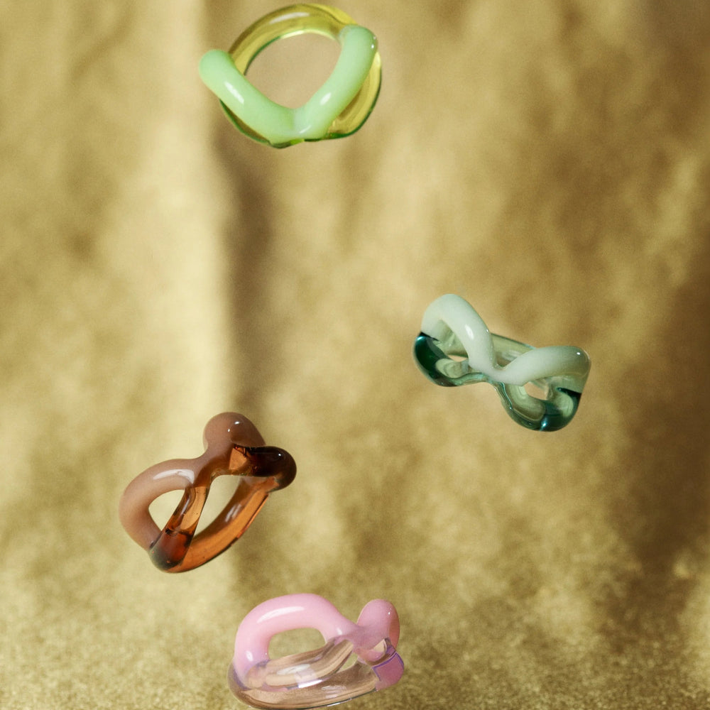 Two Tone Ribbon Ring by KEANE - At Present Jewelry