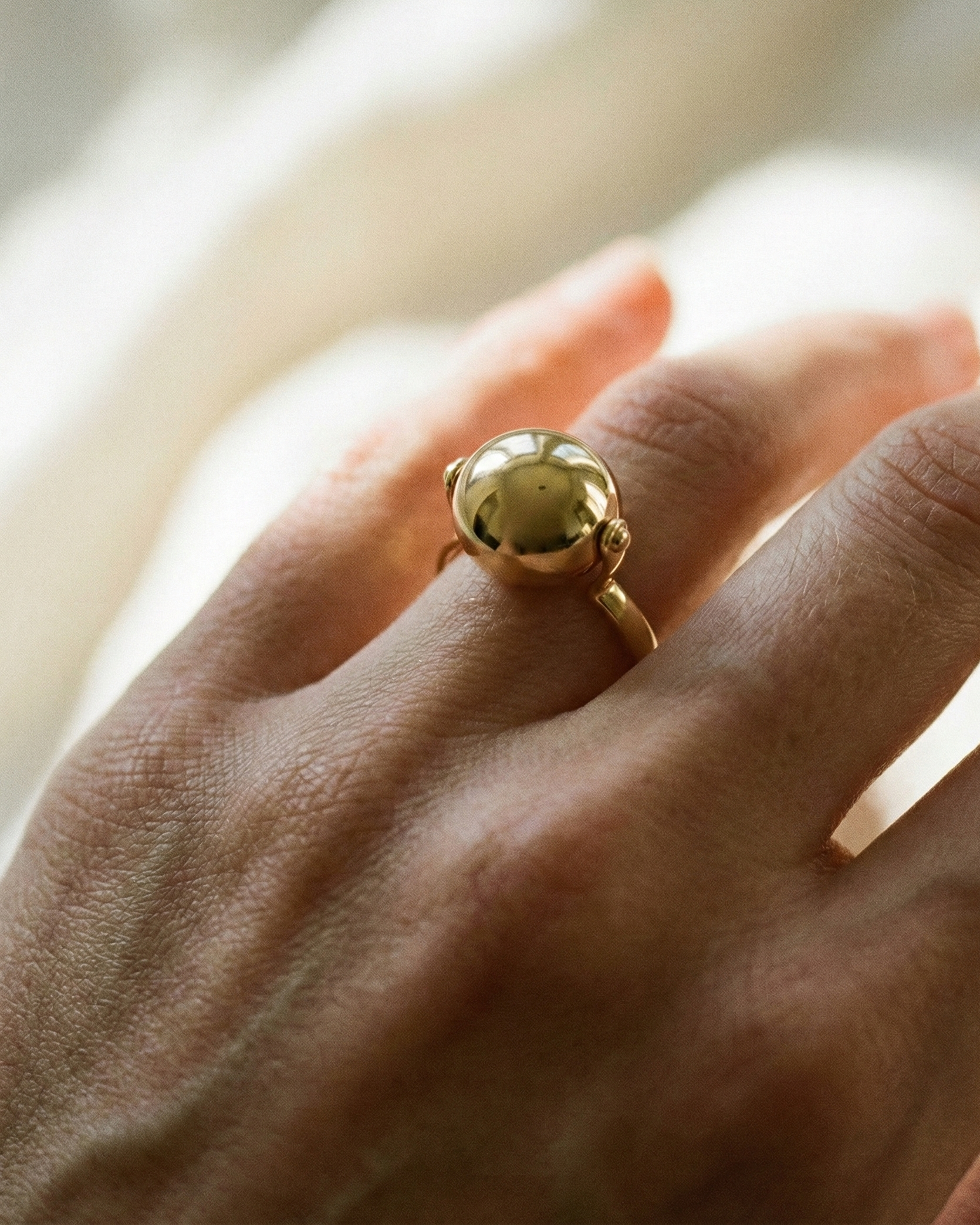 Large Ellipse Ring by Annika Inez - At Present Jewelry