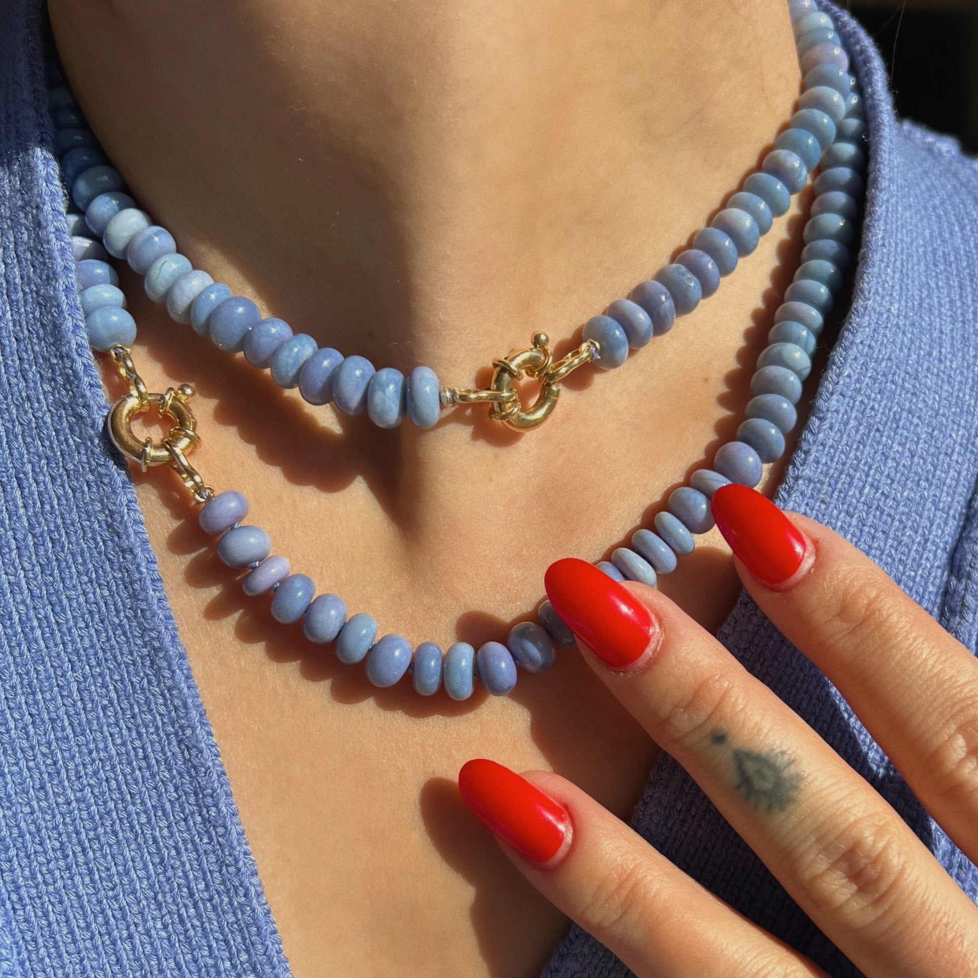 Lavender Fields Opal Necklace