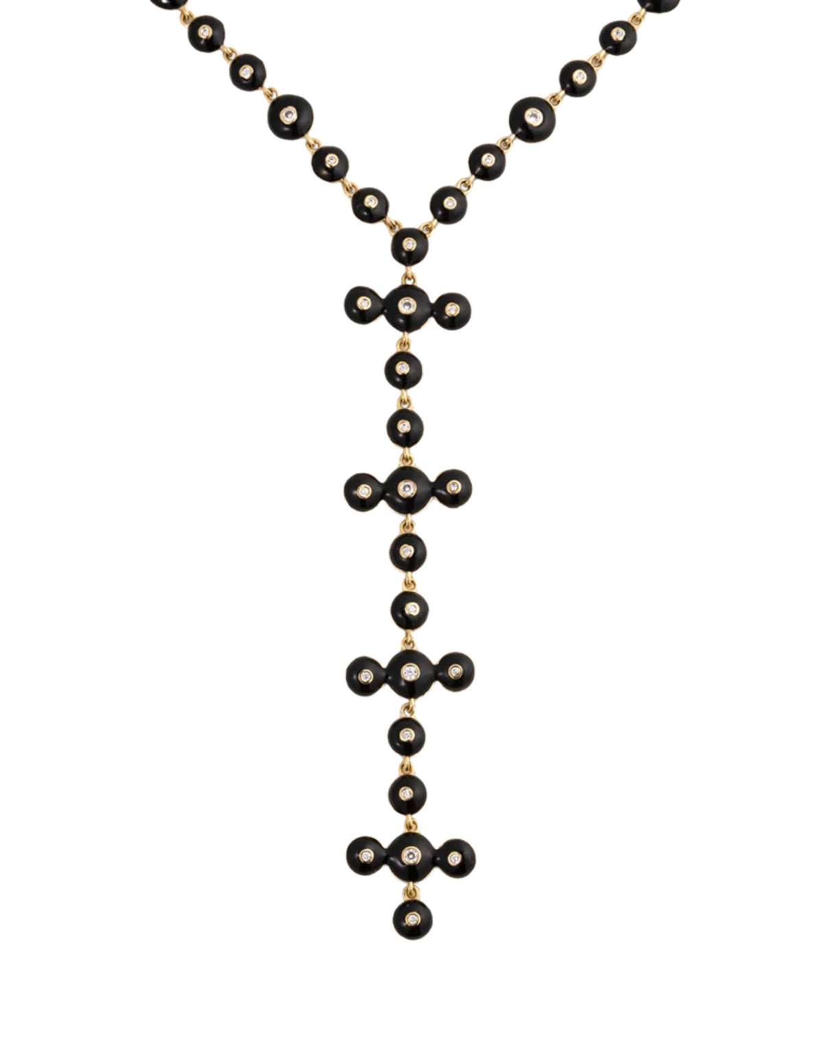 Luna Nera Lariat Necklace