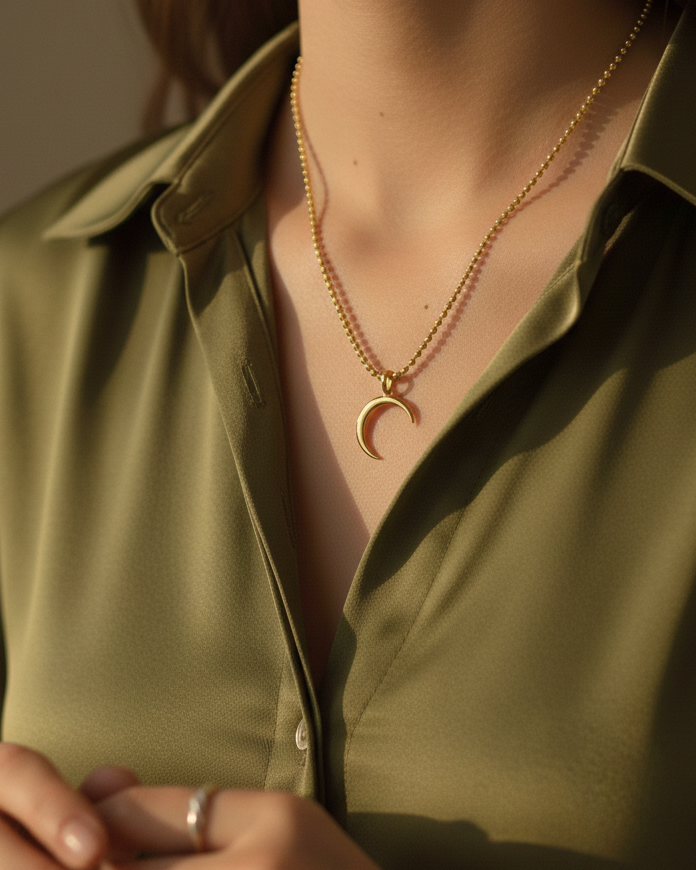 Luna Moon Diamond Charm