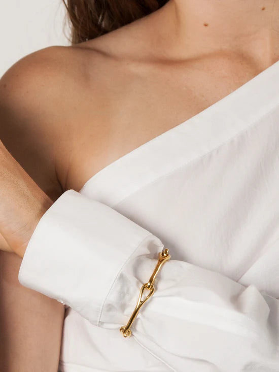 Sabine Link Bracelet in Vermeil by MM Druck - At Present Jewelry