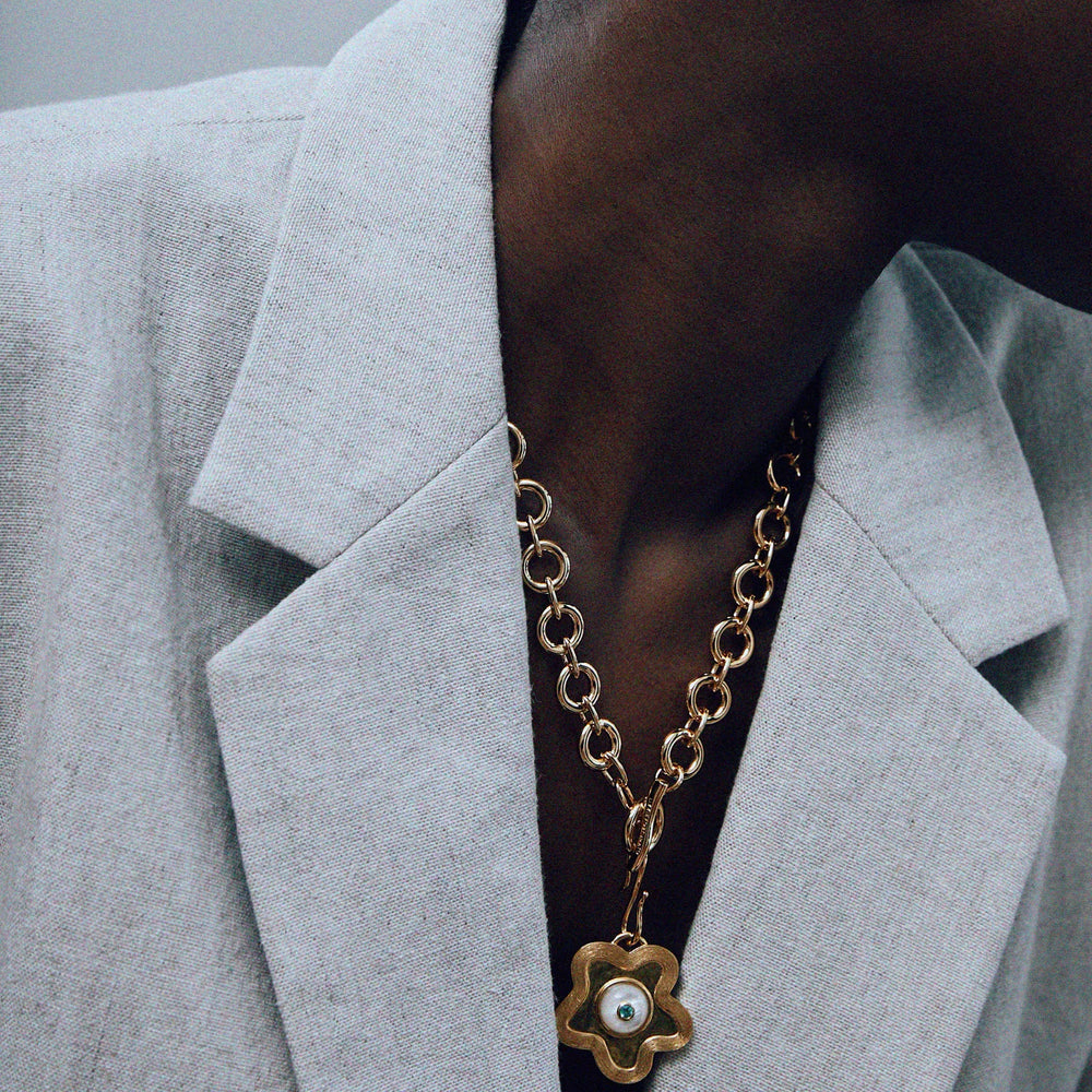 Mood Necklace in Gold by Lizzie Fortunato - At Present Jewelry