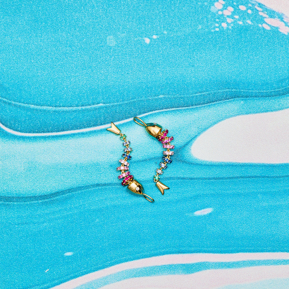 Kinetic Rainbow Poisson Pendant by Ariel Gordon Jewelry - At Present Jewelry