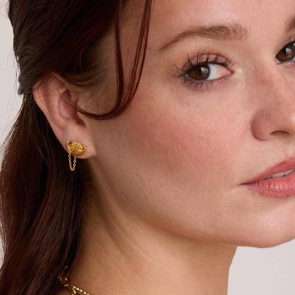 Spiky Pocket Stud Earrings by Monbouquette - At Present Jewelry