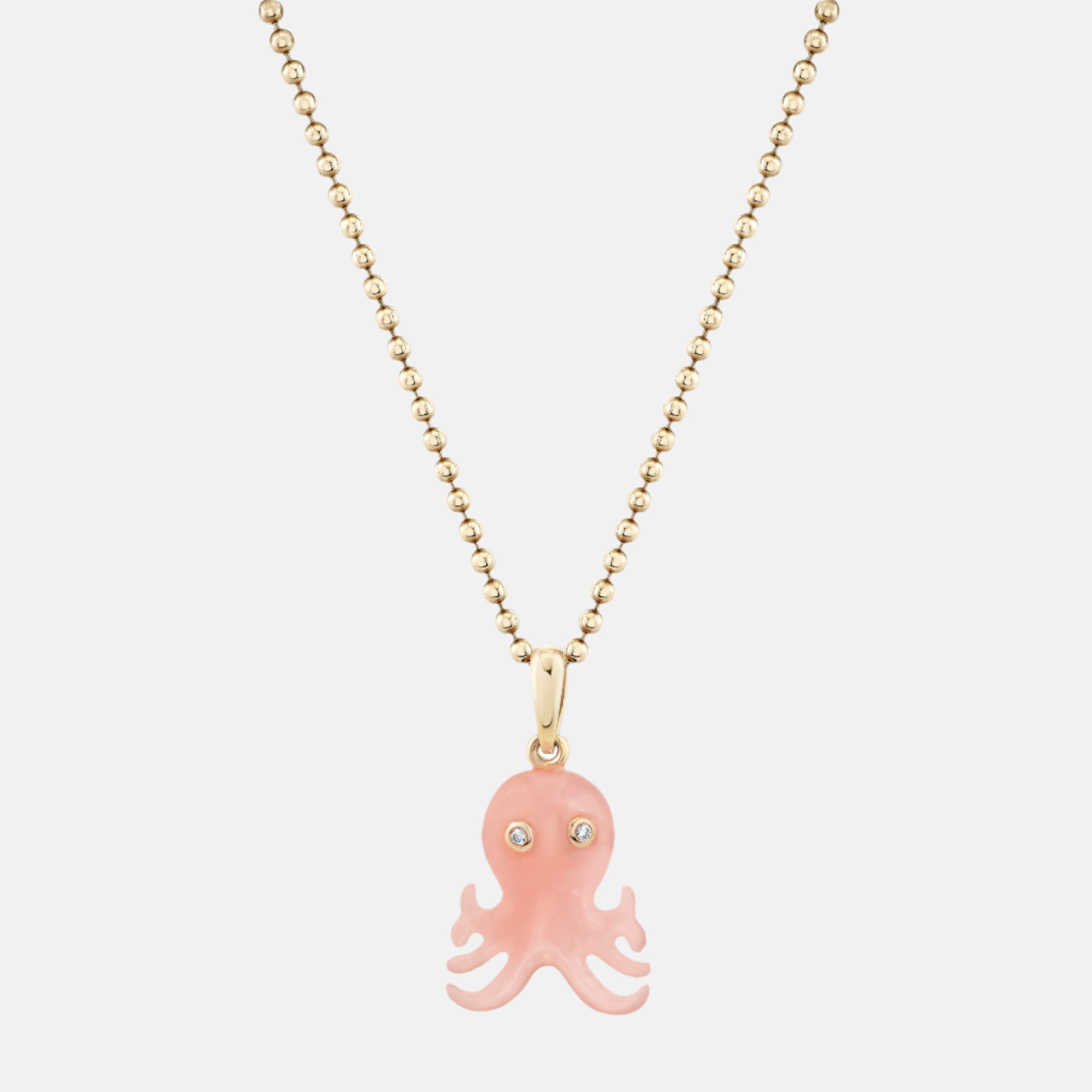 Diamond and Opal Octopus Pendant by Ariel Gordon Jewelry - At Present Jewelry