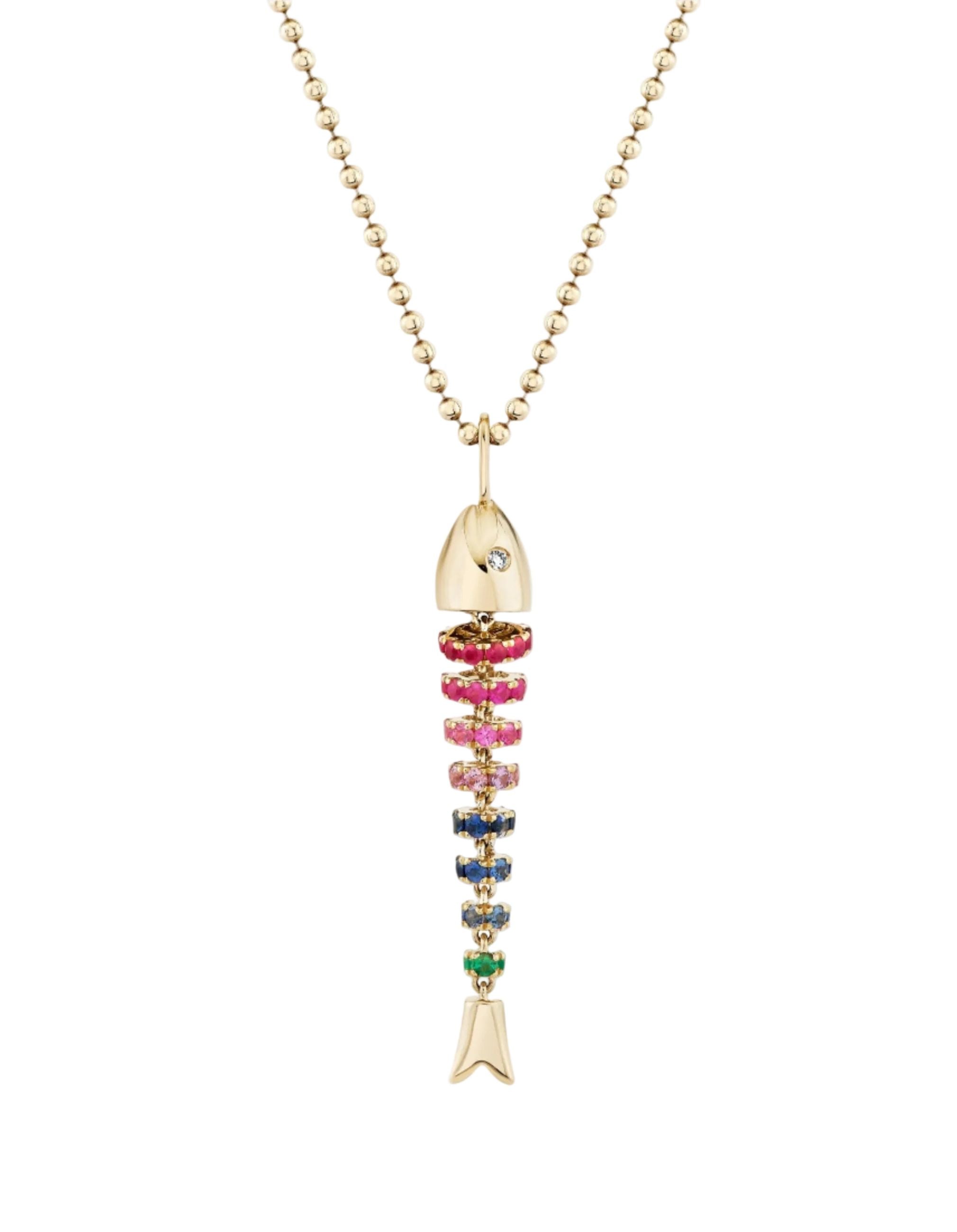 Kinetic Rainbow Poisson Pendant