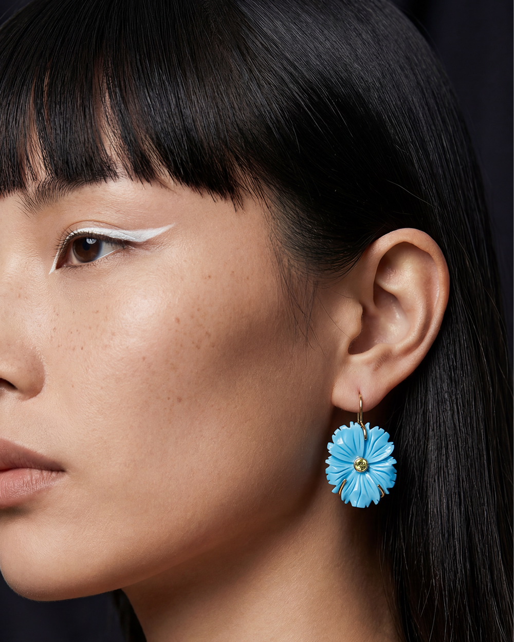 New Bloom Earrings, Cerulean