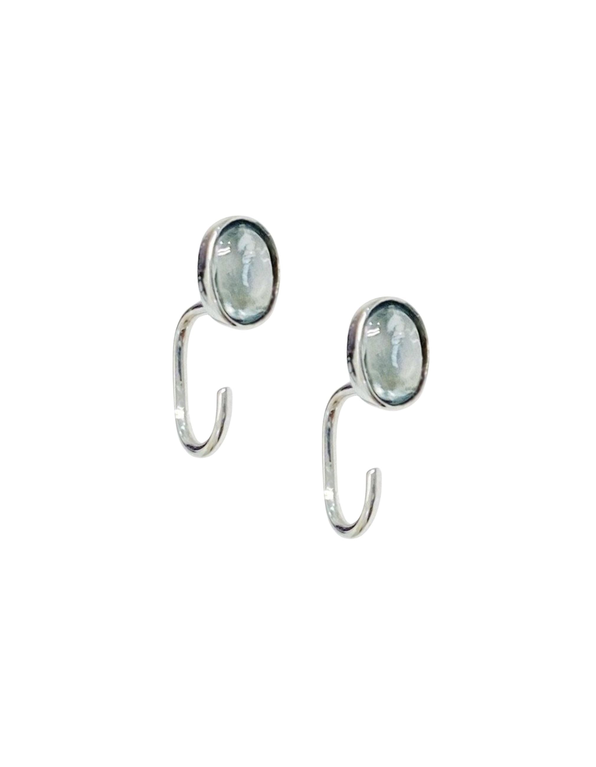 Aqua Claw Earrings