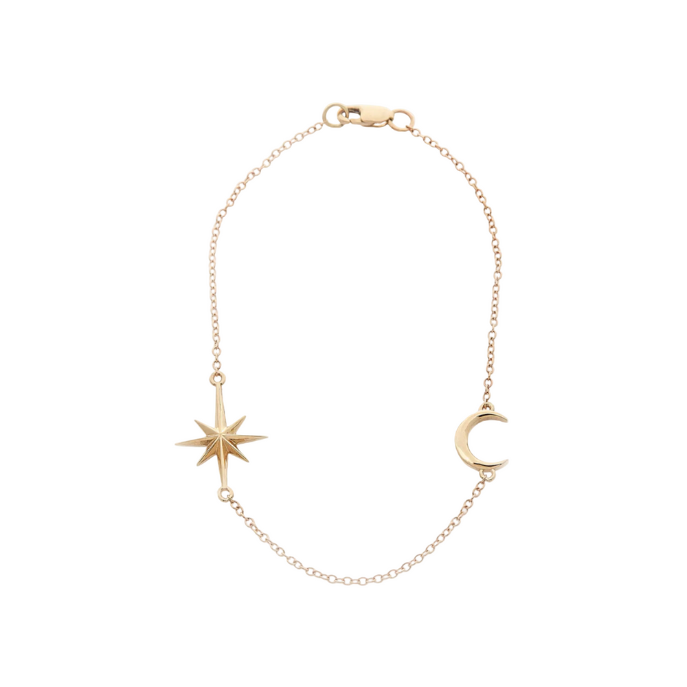 Moon and Stars Bracelet by Talon Jewelry - At Present Jewelry
