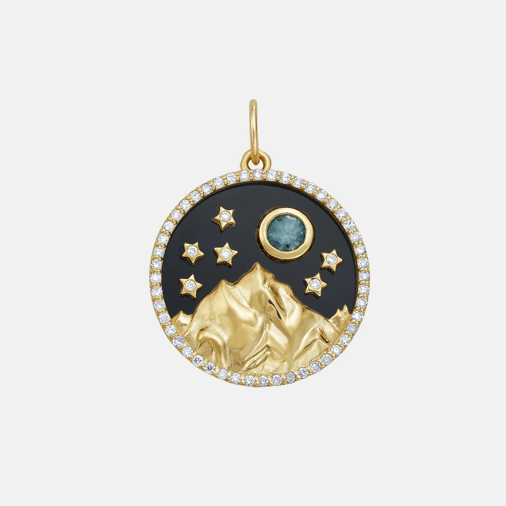 Zenith Onyx Mountain Medallion by Lionheart - At Present Jewelry