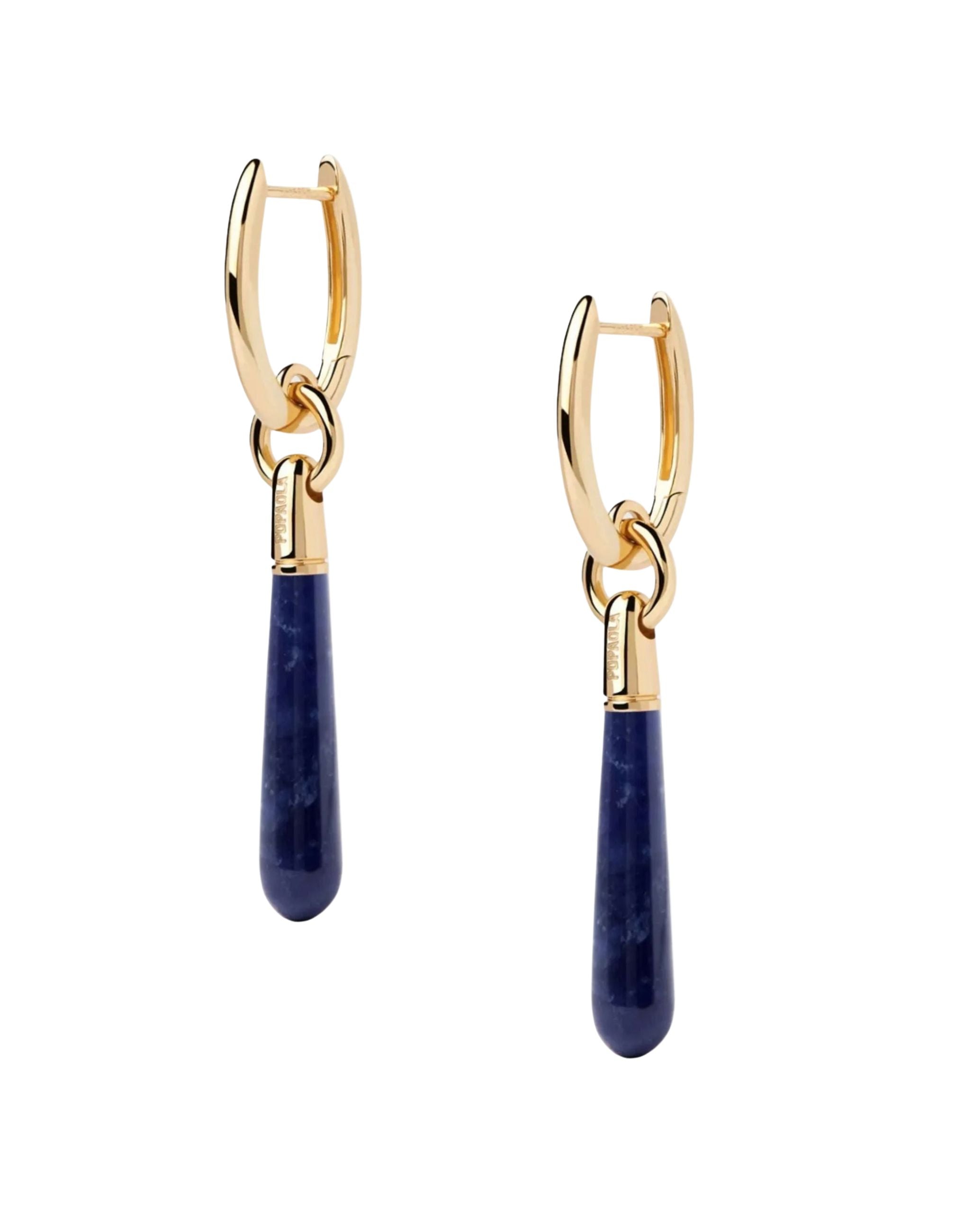 Sodalite Jupiter Hoops