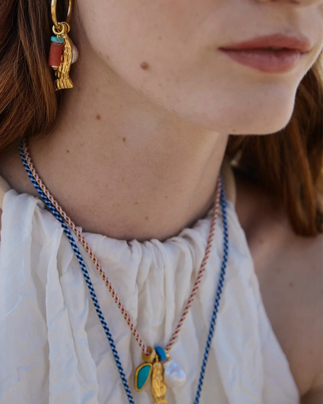 Minnow Necklace, Red Hot- At Present Jewelry