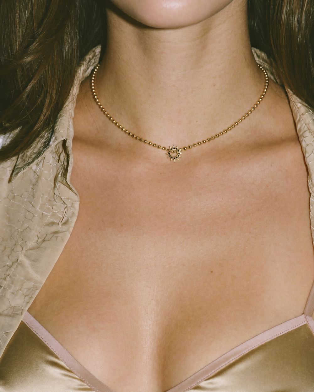 Pavé Baby Spur Pendant Necklace