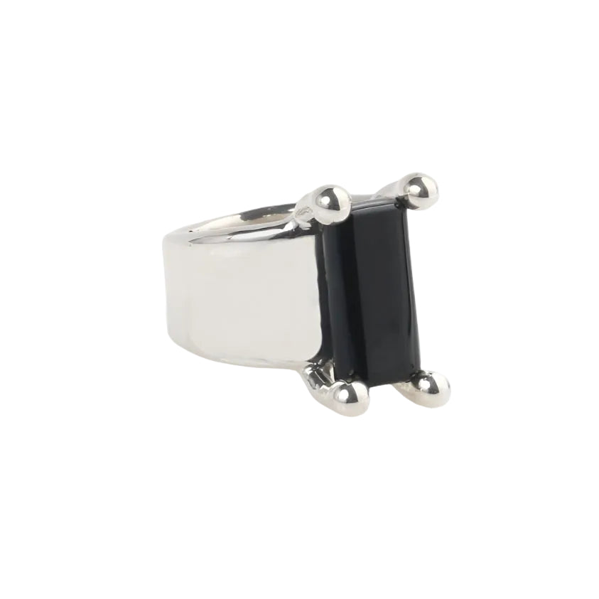 Silver Prong Set Ring by KEANE - At Present Jewelry