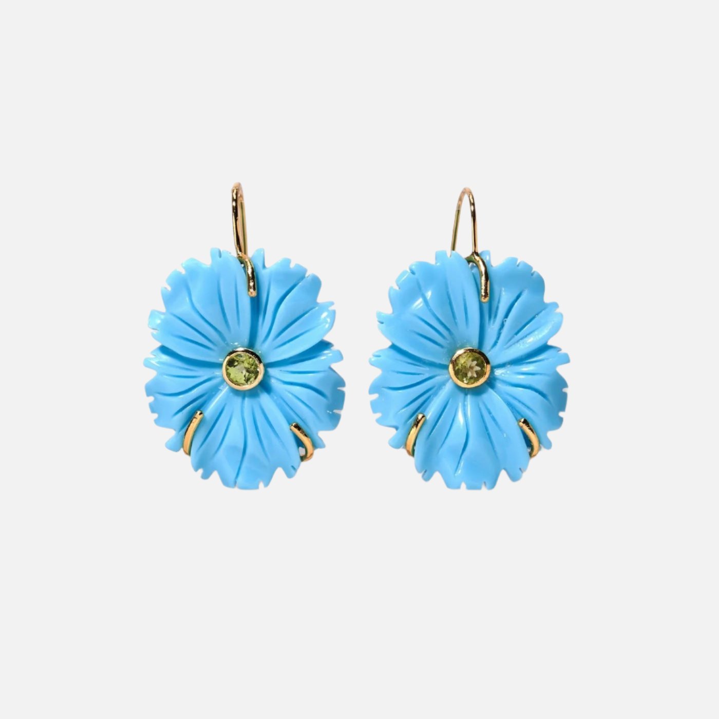 New Bloom Earrings, Cerulean by Lizzie Fortunato - At Present Jewelry