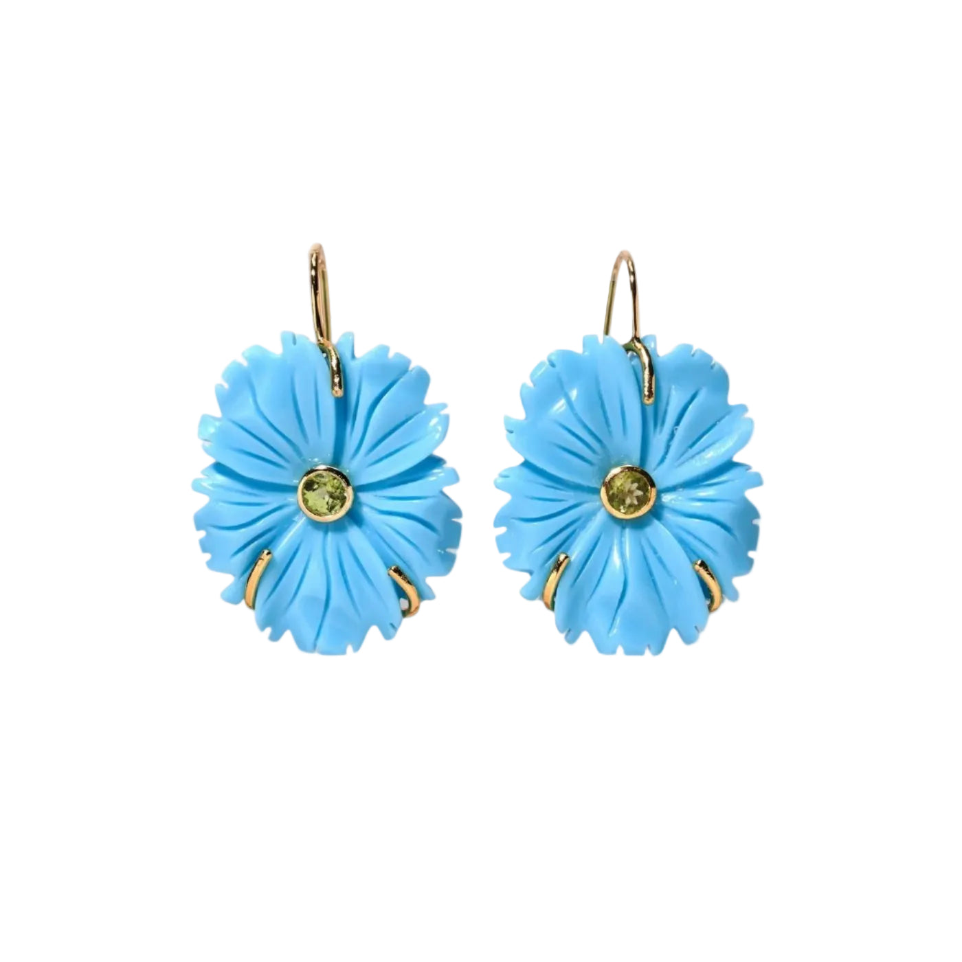 New Bloom Earrings, Cerulean by Lizzie Fortunato - At Present Jewelry