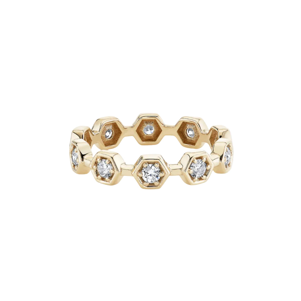 Diamond Hex Eternity Ring by Ariel Gordon Jewelry - At Present Jewelry