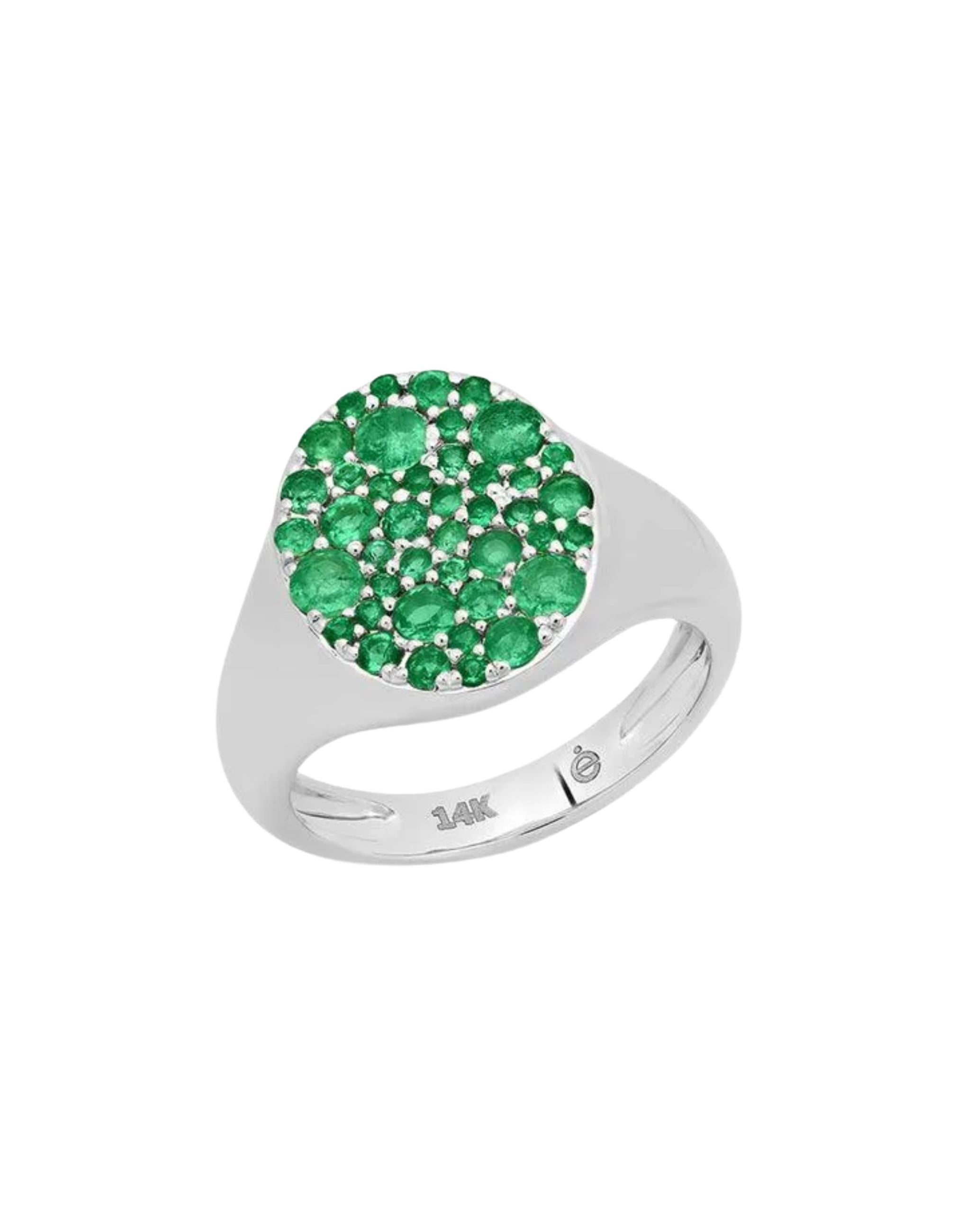Emerald Signet Pinky Ring