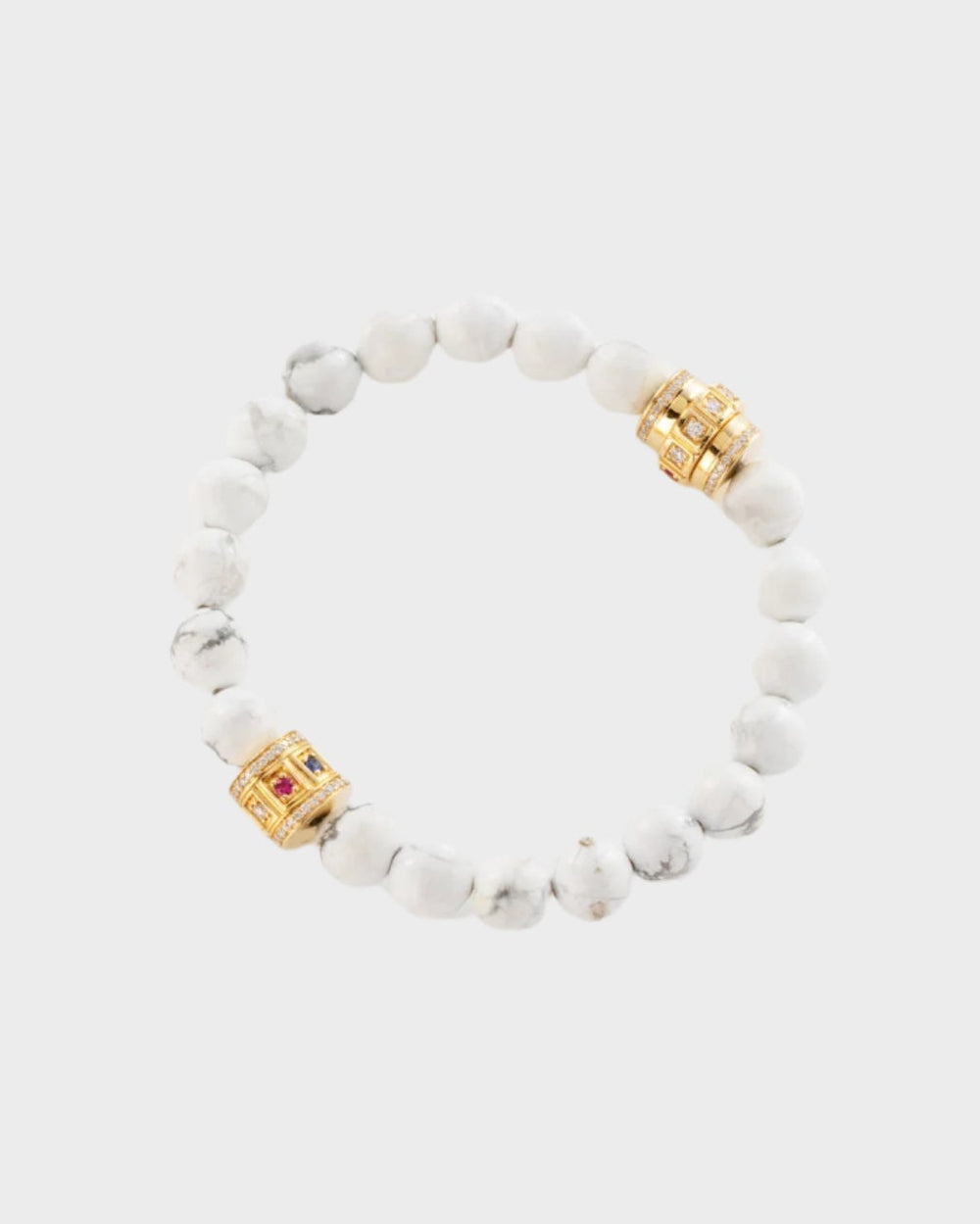 Howlite Beaded Code by James Banks Design - At Present Jewelry