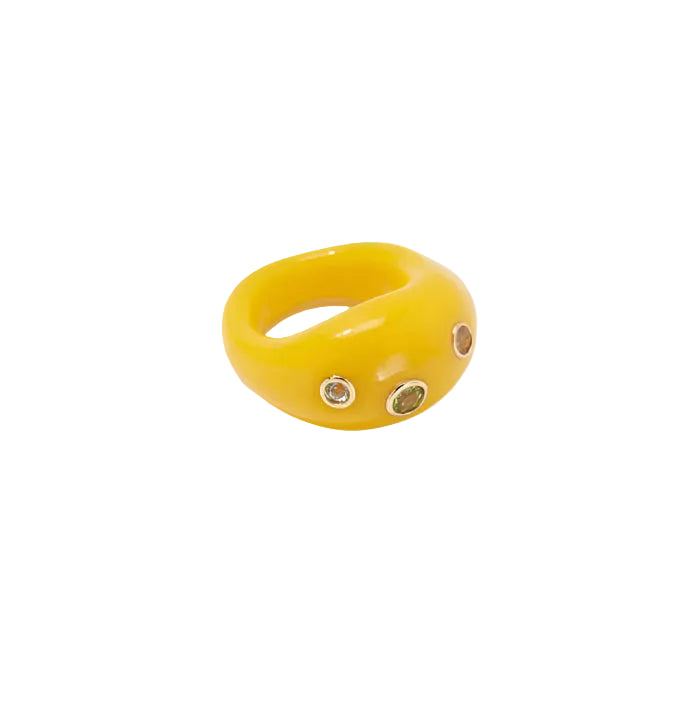 Monument Ring, Saffron by Lizzie Fortunato - At Present Jewelry