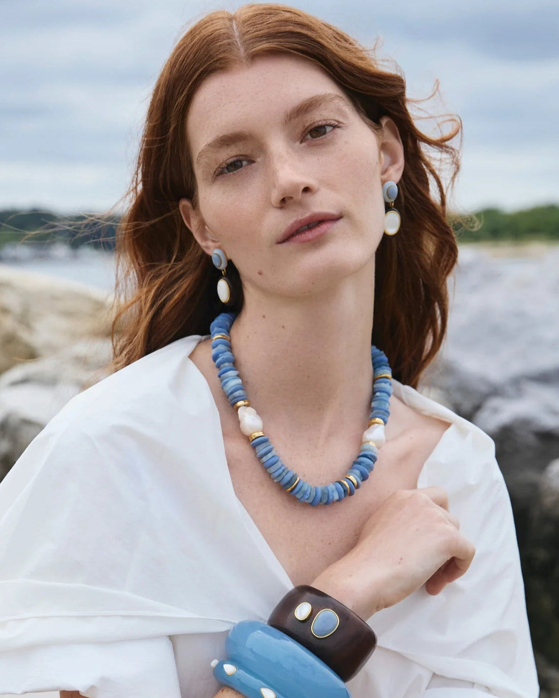 Lanna Cuff in Acacia Wood - At Present Jewelry