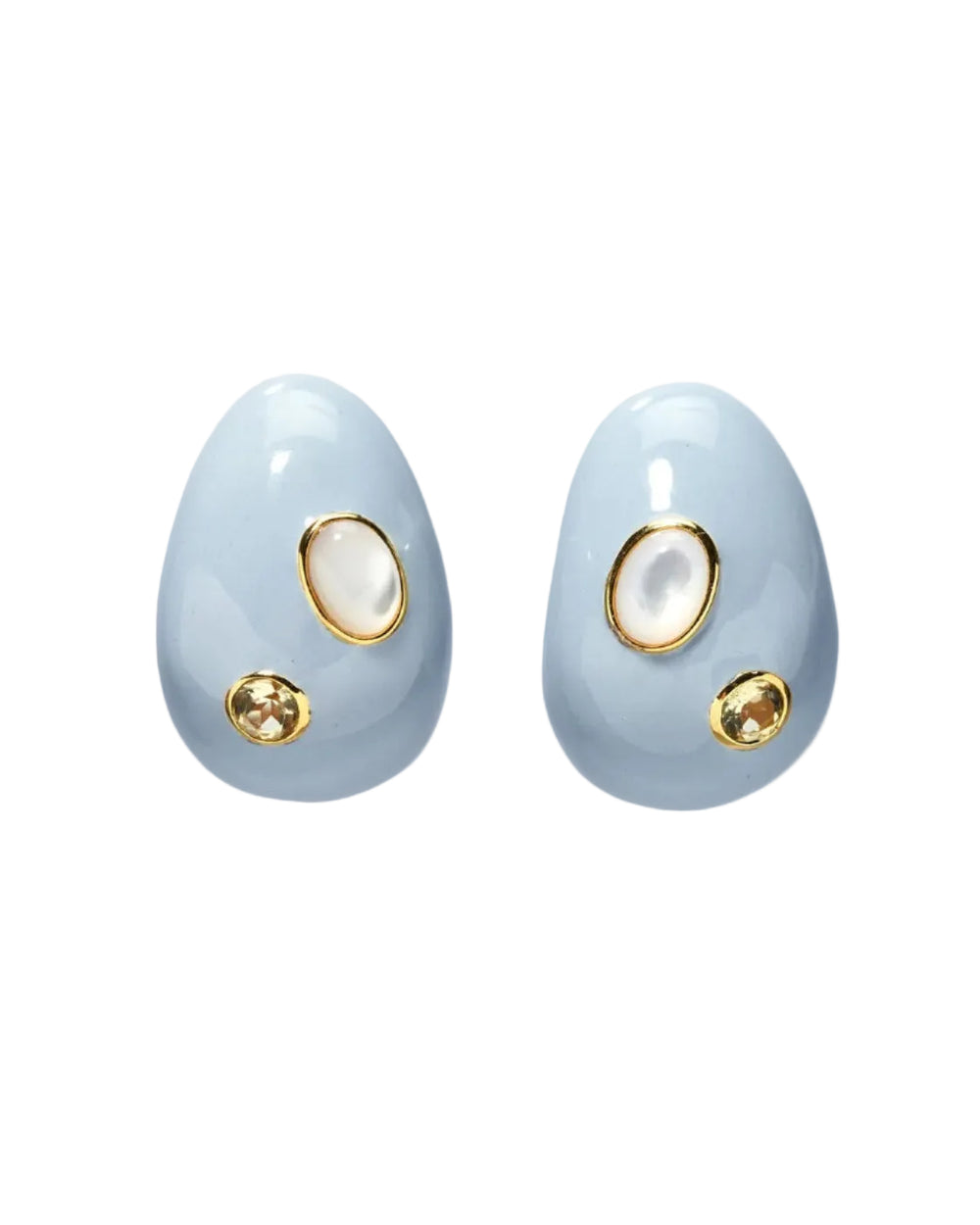 Mini Arp Earrings in Studded Mist