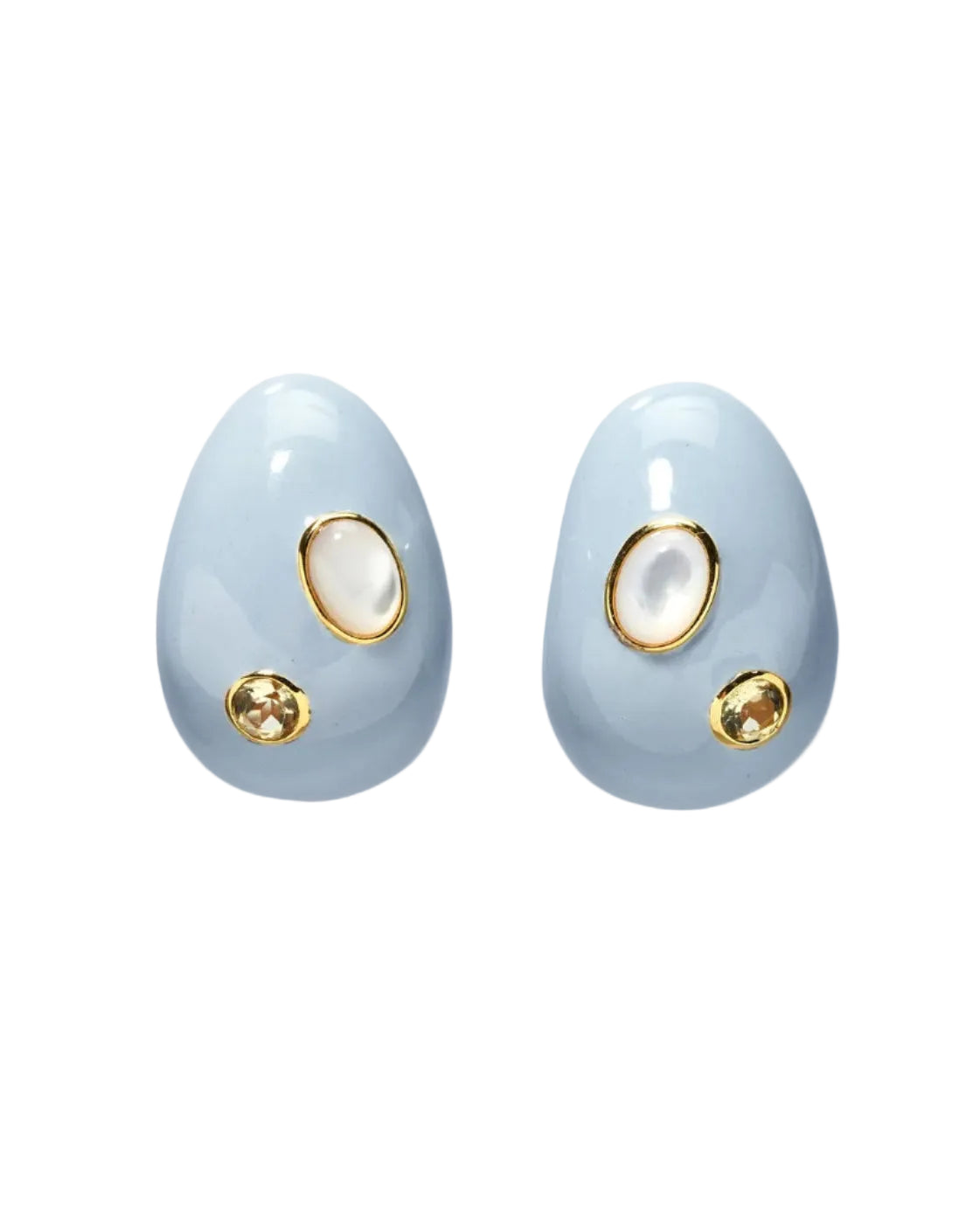 Mini Arp Earrings in Studded Mist