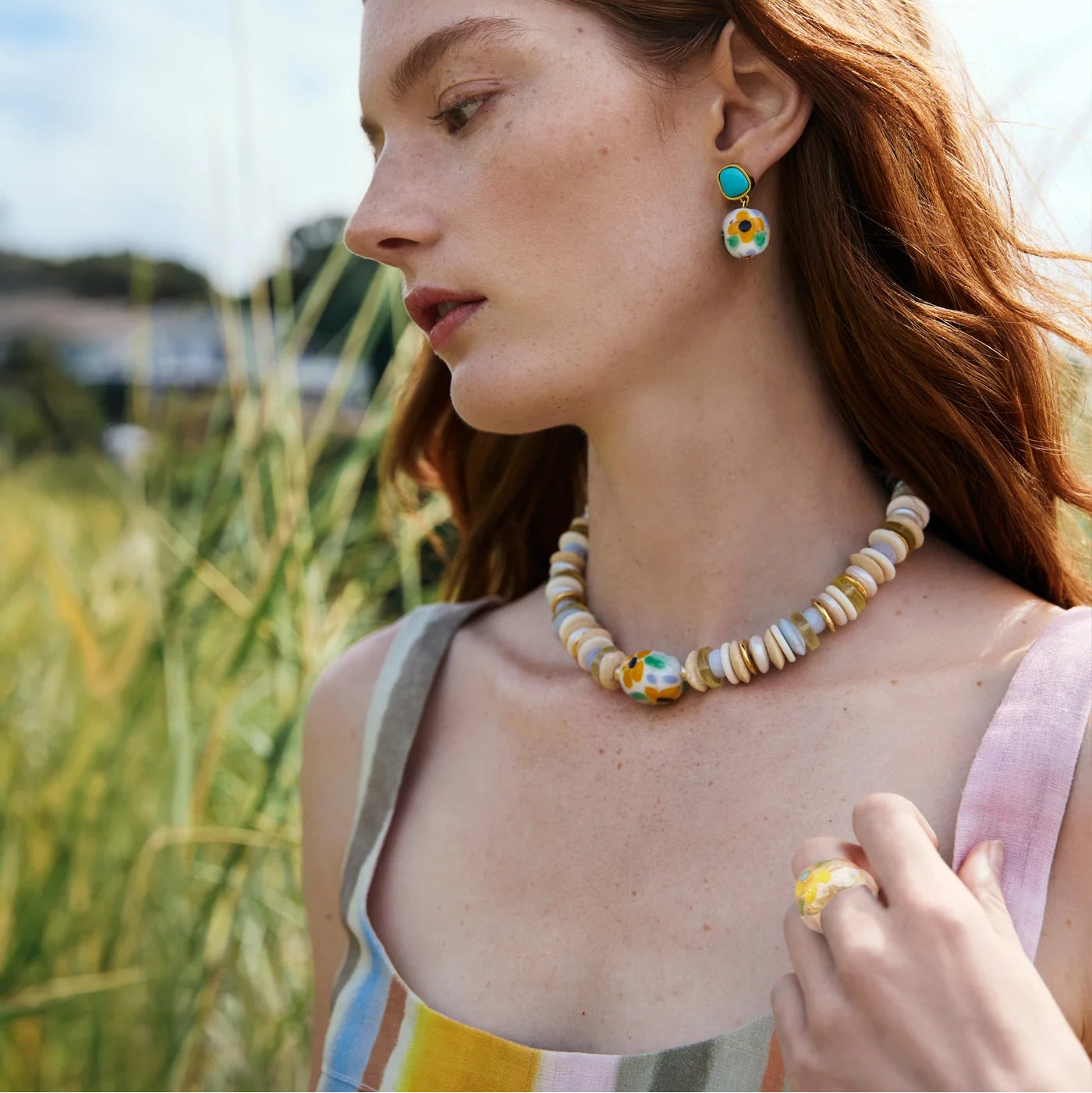 Monument Ring in Daisy by Lizzie Fortunato - At Present Jewelry