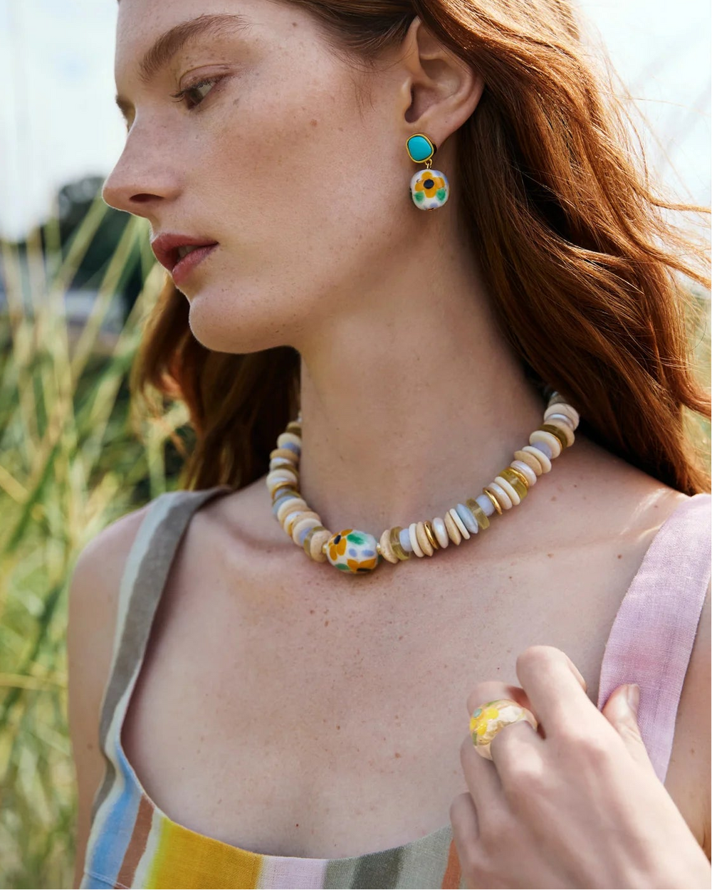 Monument Ring in Daisy by Lizzie Fortunato - At Present Jewelry