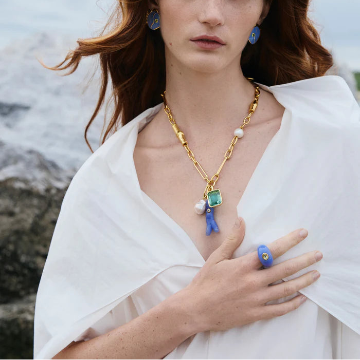 Monument Ring, Cornflower by Lizzie Fortunato - At Present Jewelry