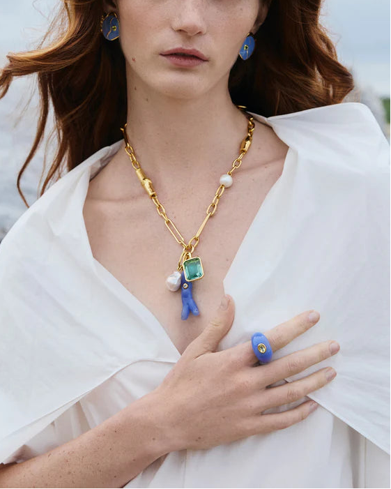 Monument Ring, Cornflower by Lizzie Fortunato - At Present Jewelry