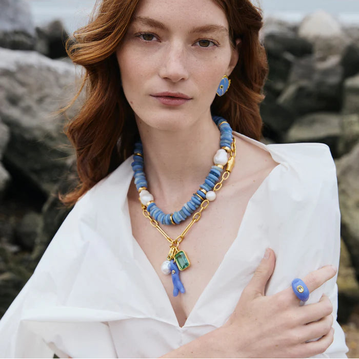 Monument Ring, Cornflower by Lizzie Fortunato - At Present Jewelry