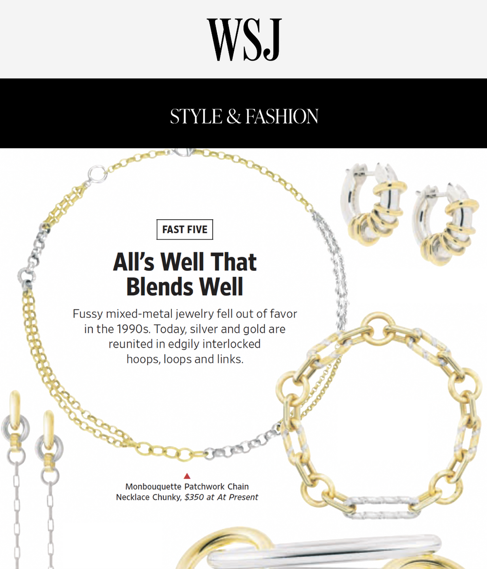 Patchwork Chain Necklace by Monbouquette - At Present Jewelry