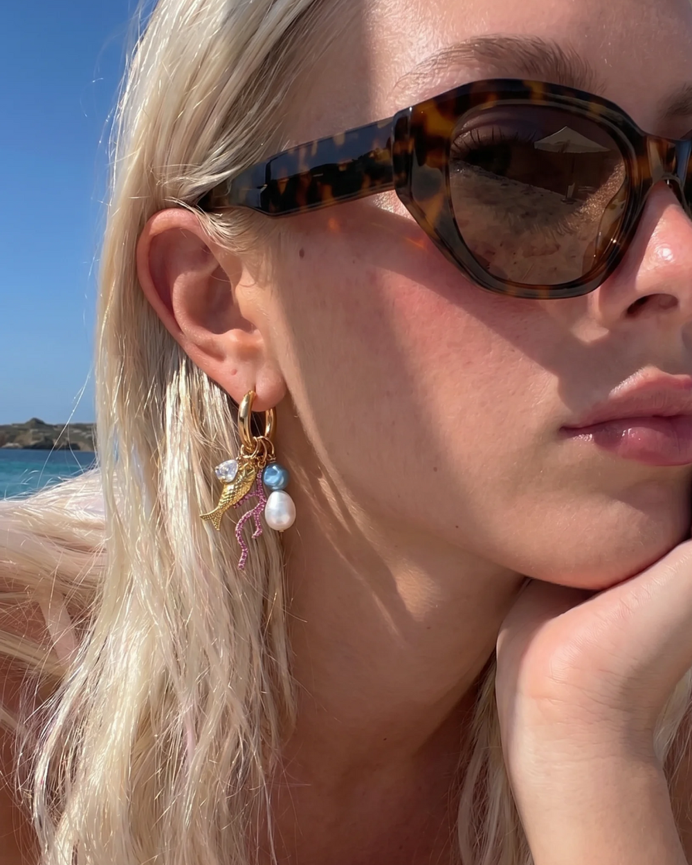 Sea You There Pearly Earrings