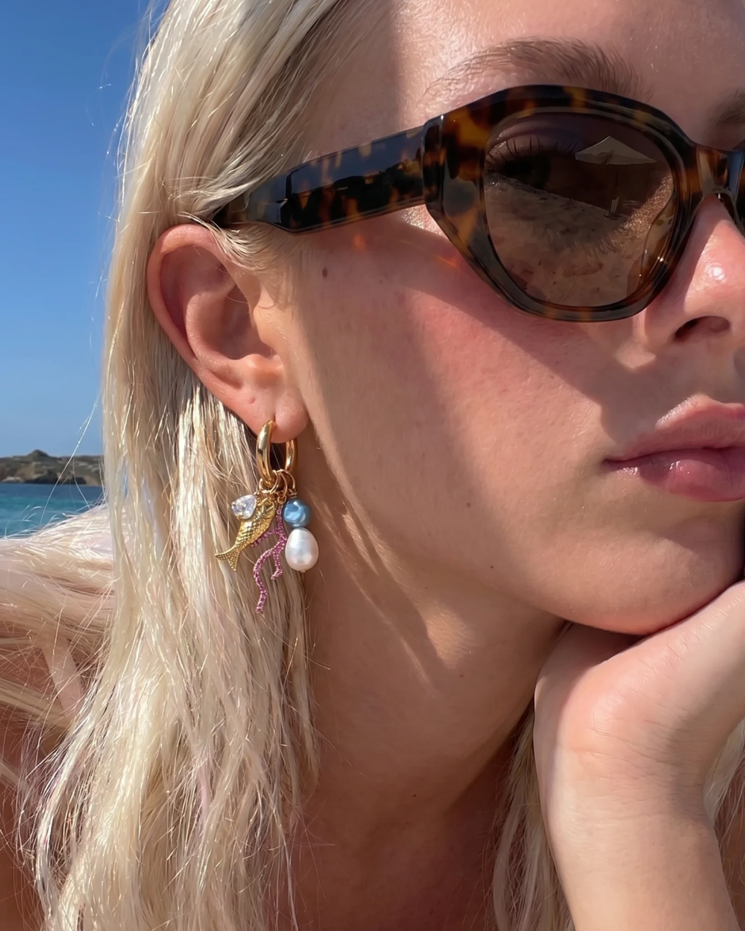 Sea You There Pearly Earrings