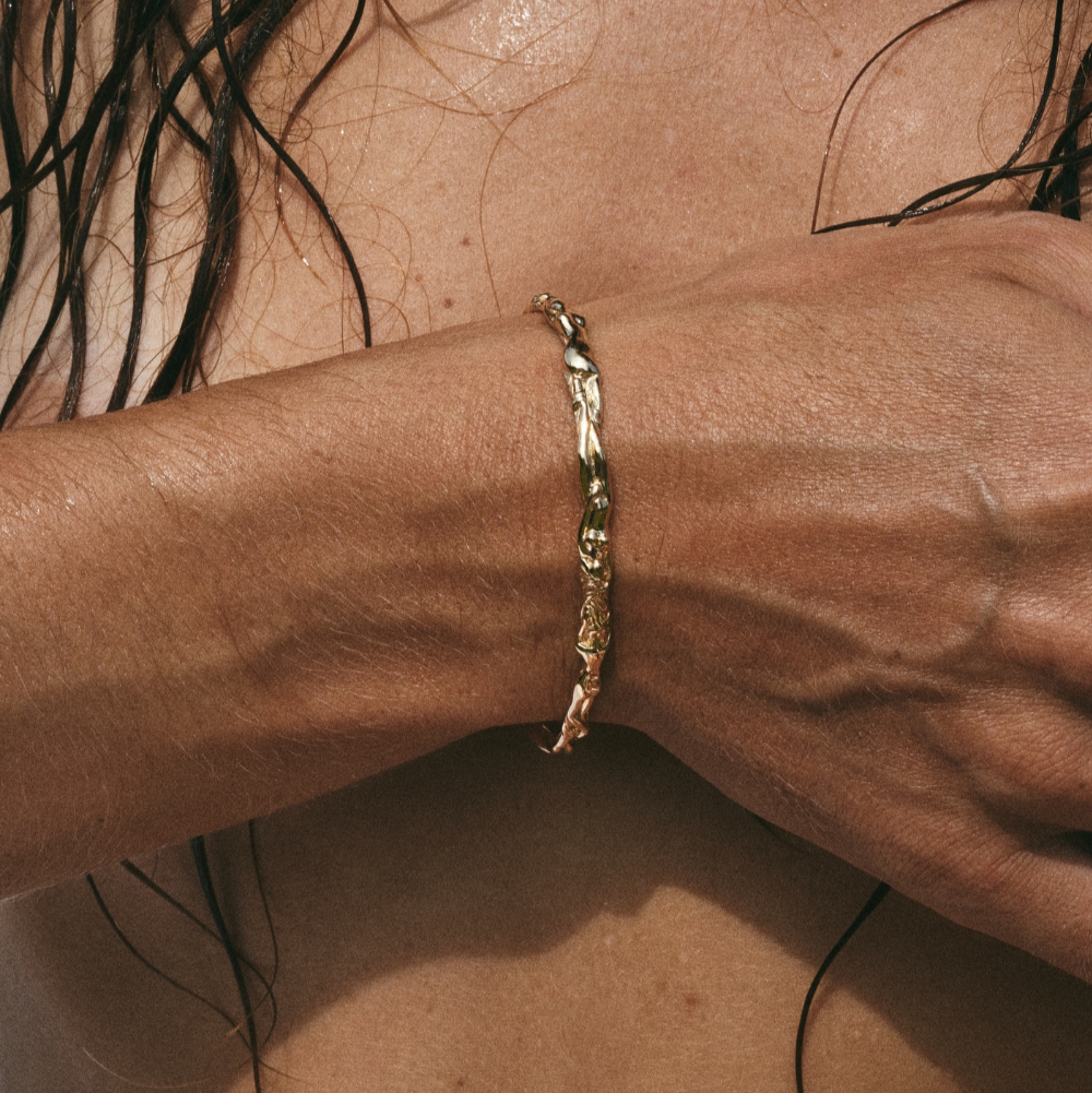 Sleeping Venus Cuff, Gold by Carina Hardy - At Present Jewelry