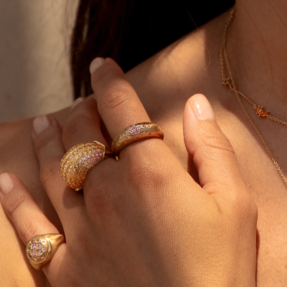 Sunset Sapphire Pinky Ring by Meredith Young - At Present Jewelry