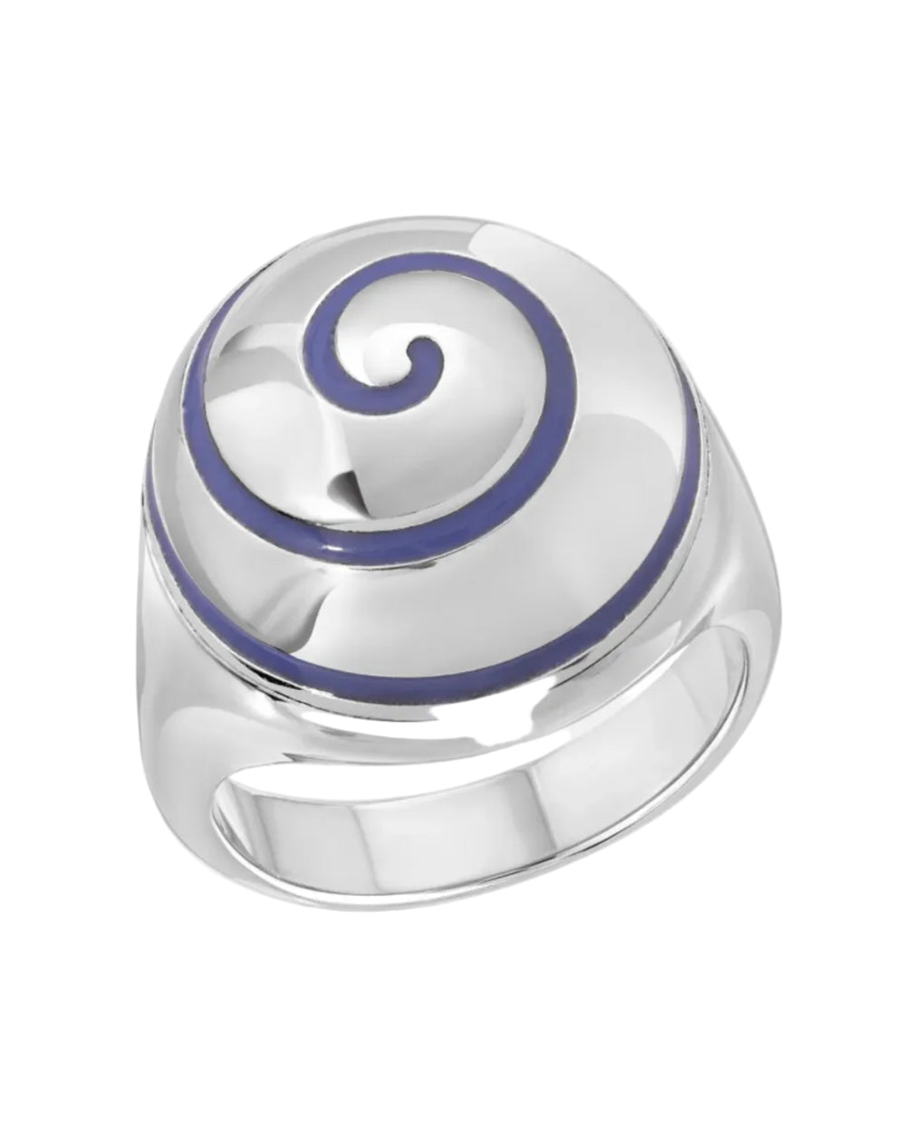 Swirl Pillbox Ring, Silver by Monbouquette - At Present Jewelry