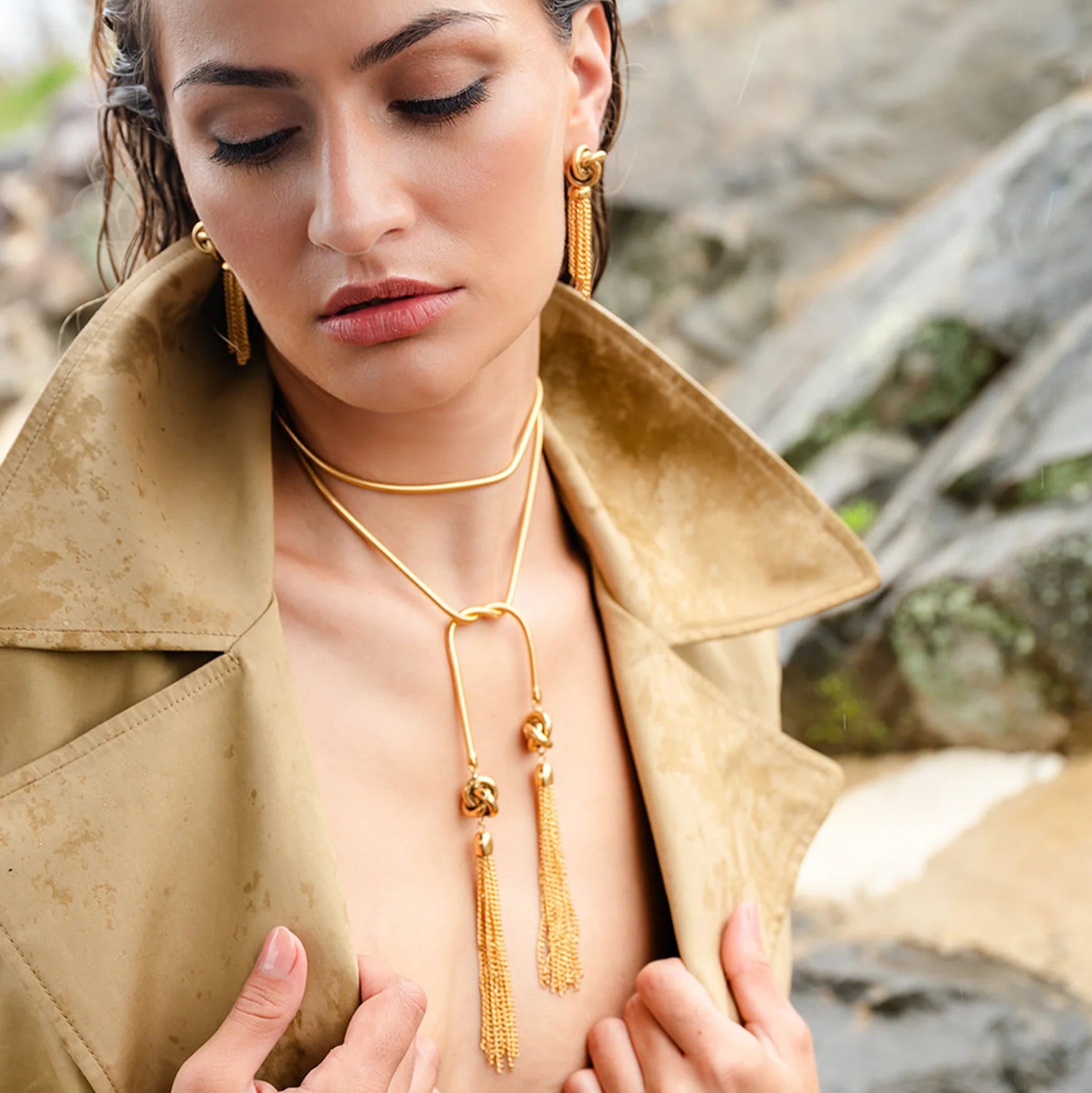 Tassel Knot Lariat by Christina Caruso - At Present Jewelry